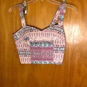 Charlotte Russe Festival Crop top, Size Large